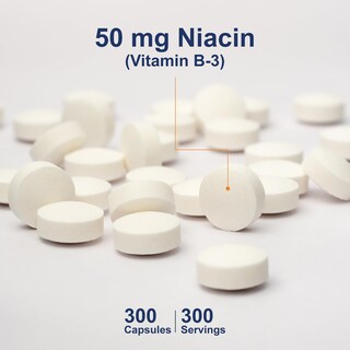 Foto 3 | Suplemento Carlson Niacina 50 Mg 300 Tabletas - Venta Internacional.