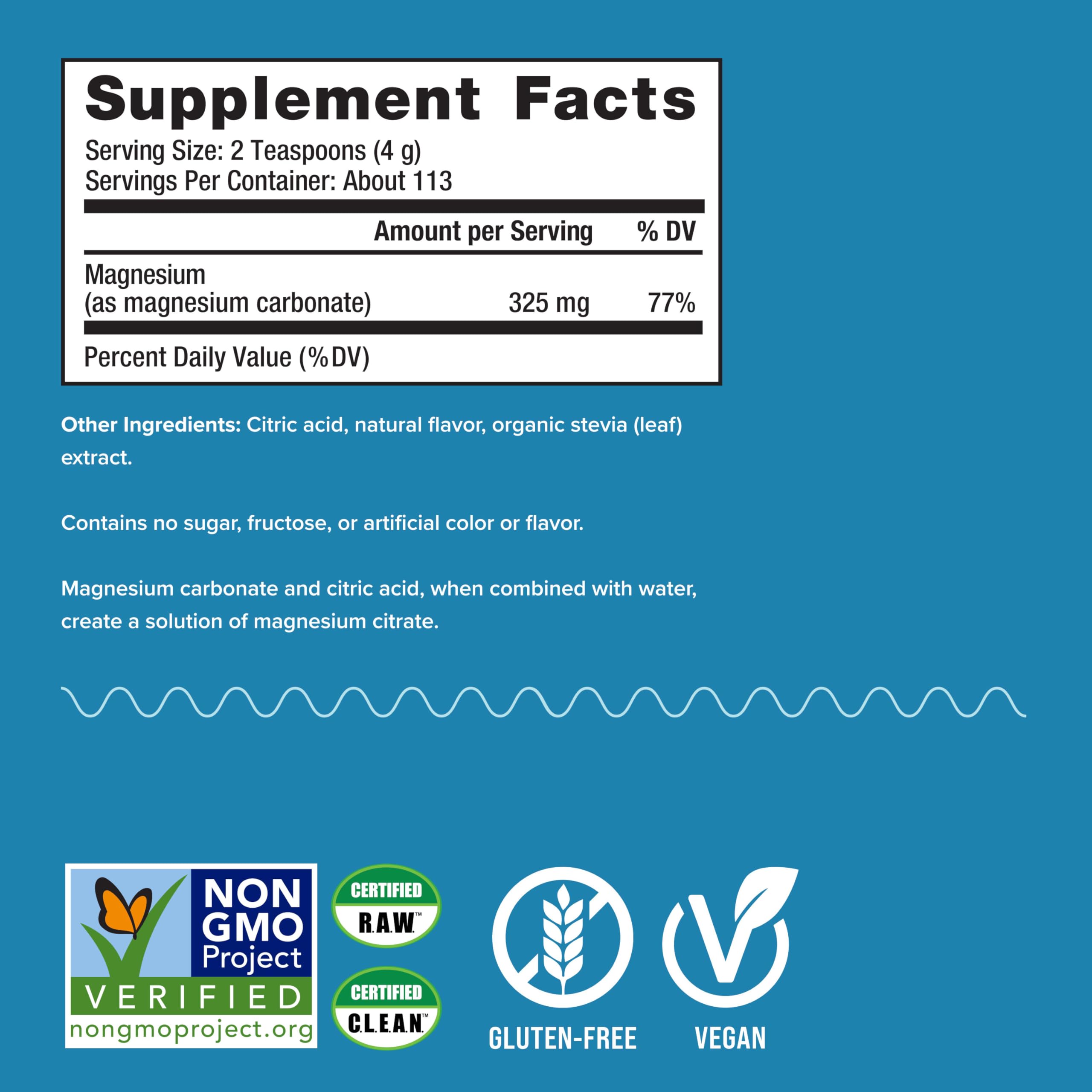Foto 4 pulgar | Suplemento De Citrato De Magnesio Natural Vitality Calm 473ml - Venta Internacional.