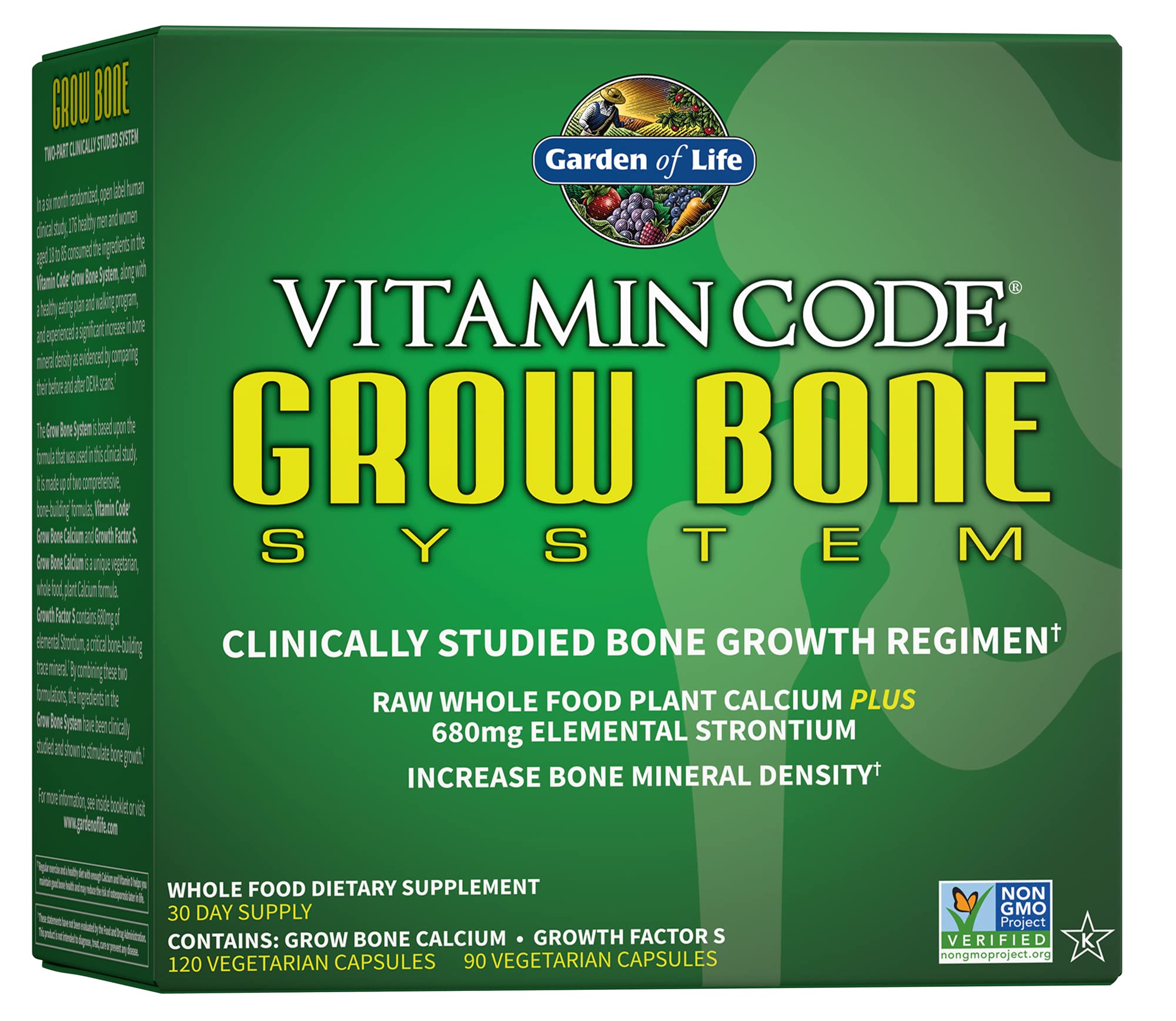 Foto 2 pulgar | Suplemento De Calcio Garden Of Life Vitamin Code Grow Bone 30d - Venta Internacional.