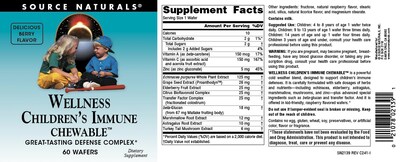 Foto 4 | Obleas Supplement Source Naturals Wellness Children's Immune 60 - Venta Internacional.