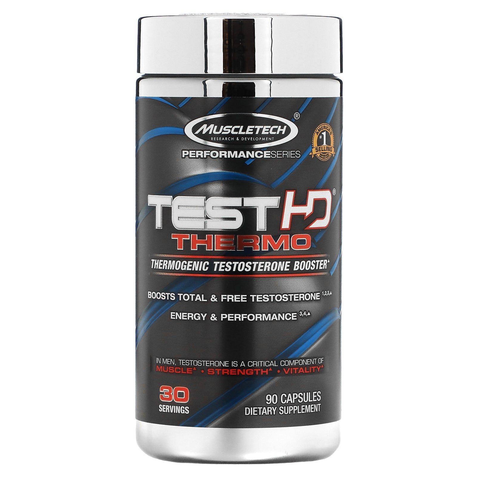 Foto 2 pulgar | Suplemento Muscletech Test Hd Thermo Termogenic 90 Cápsulas - Venta Internacional.