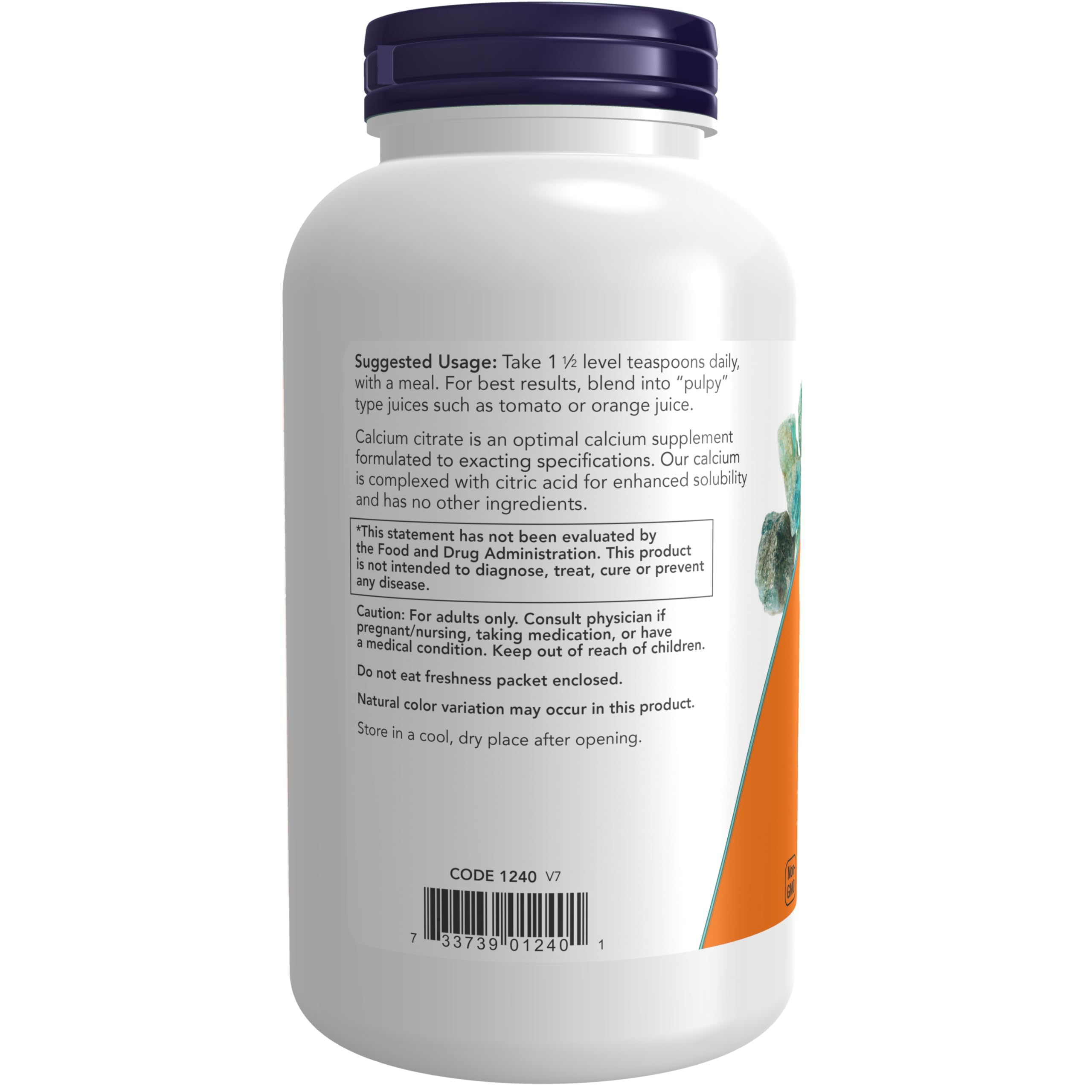 Foto 4 pulgar | Suplemento Now Foods  Citrato De Calcio En Polvo  240 Ml  Salud Ósea - Venta Internacional.