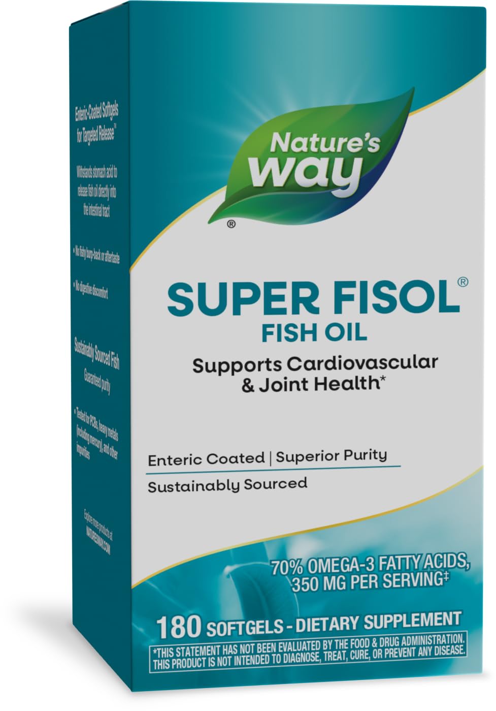 Foto 2 pulgar | Aceite De Pescado Nature's Way Super Fisol 180 Cápsulas Blandas Omega-3 - Venta Internacional.