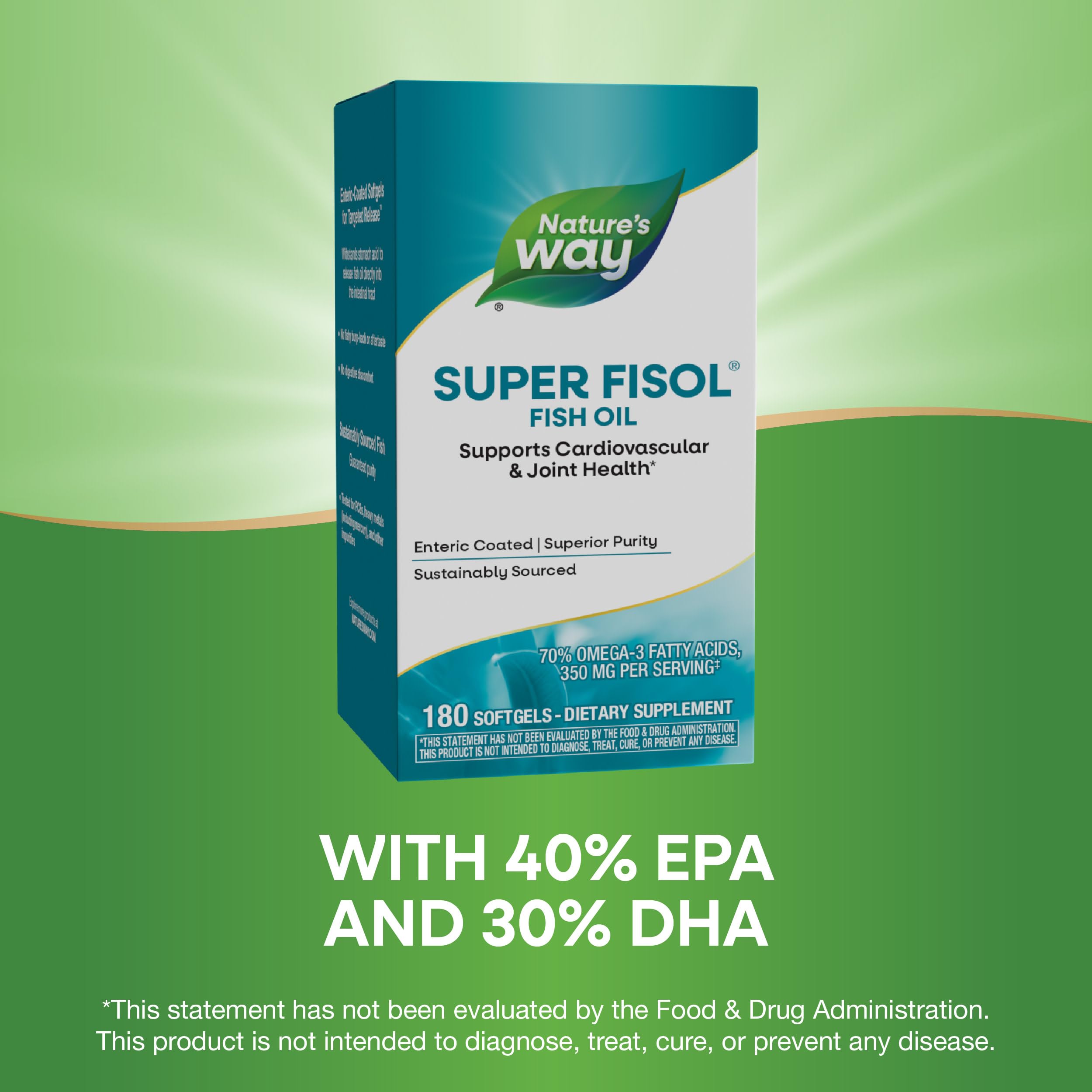 Foto 5 pulgar | Aceite De Pescado Nature's Way Super Fisol 180 Cápsulas Blandas Omega-3 - Venta Internacional.