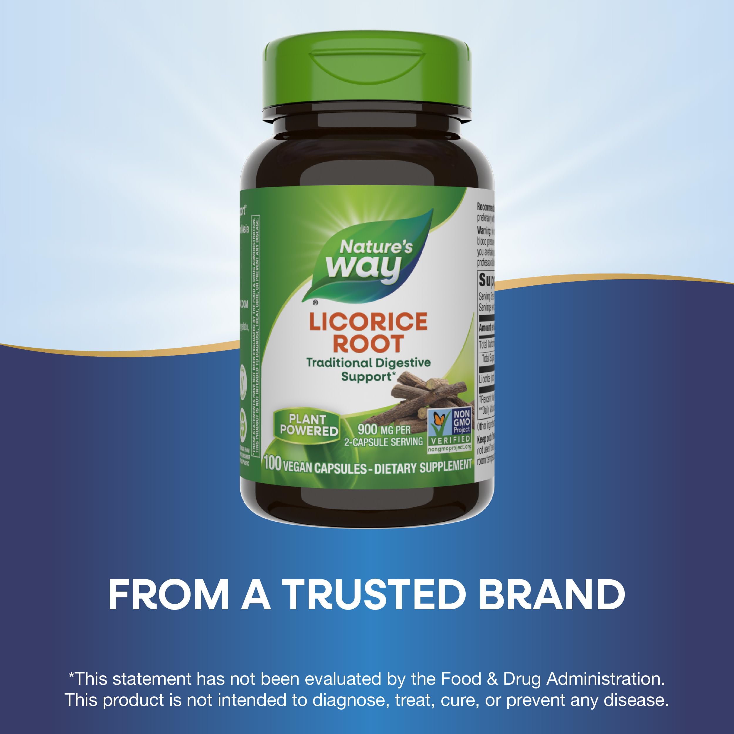 Foto 4 | Suplemento Nature's Way De Apoyo Digestivo A Raíz De Regaliz  100 Cápsulas - Venta Internacional.