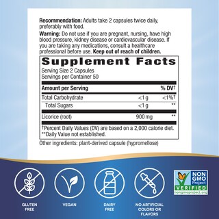 Foto 5 | Suplemento Nature's Way De Apoyo Digestivo A Raíz De Regaliz 100 Cápsulas - Venta Internacional.