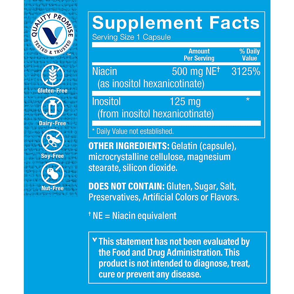 Foto 4 pulgar | Suplemento De Niacina The Vitamin Shoppe No Flush  500 Mg  300 Cápsulas - Venta Internacional.