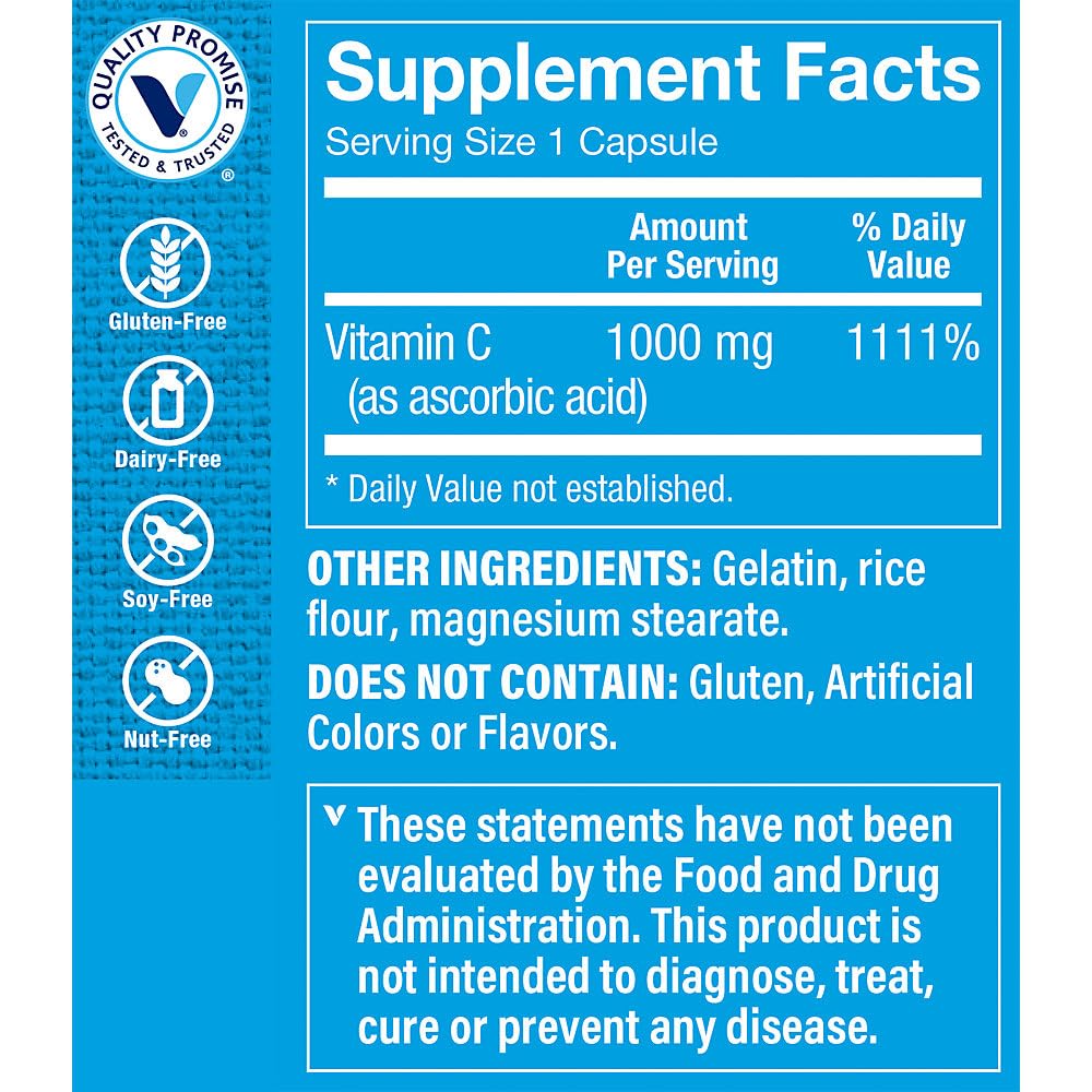 Foto 4 pulgar | Suplemento De Vitamina C De The Vitamin Shoppe  1000 Mg  300 Cápsulas - Venta Internacional.