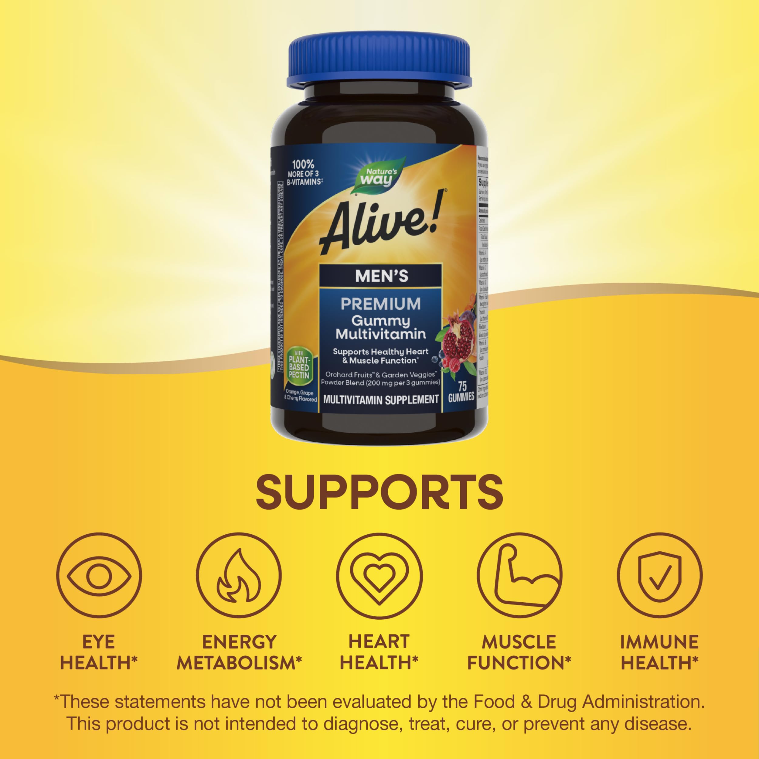 Foto 5 pulgar | Multivitamínico Gomoso Nature's Way Alive! ¡premium 75u Para Hombre! - Venta Internacional.