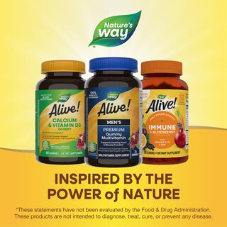 Foto 7 | Multivitamínico Gomoso Nature's Way Alive! ¡premium 75u Para Hombre! - Venta Internacional.