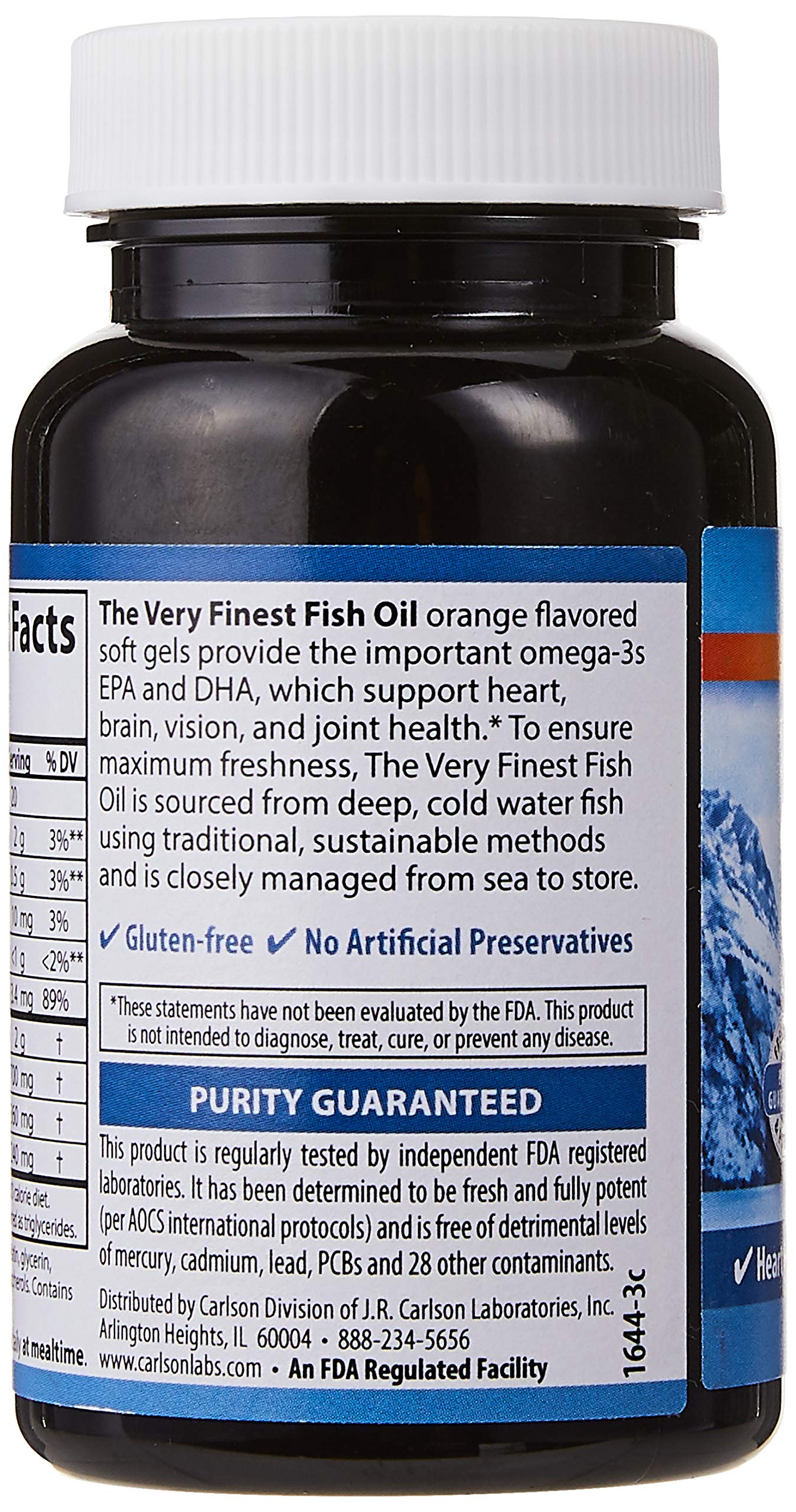 Foto 3 pulgar | Suplemento Carlson The Very Finest Fish Oil Orange 120 + 30 Cápsulas Blandas - Venta Internacional.