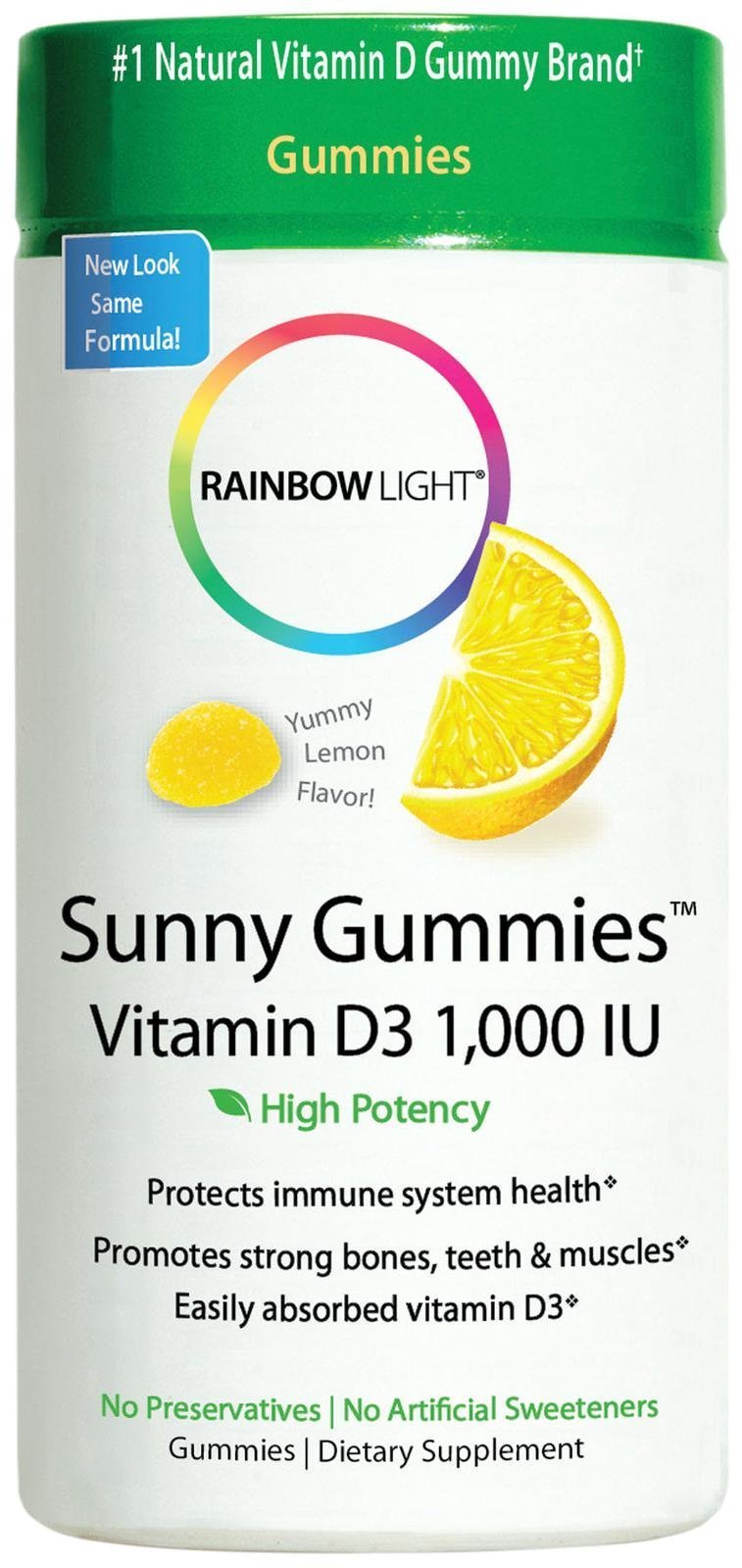 Foto 2 pulgar | Suplemento Rainbow Light De Vitamina D De 1000 Ui Sunny Gummies - Venta Internacional.