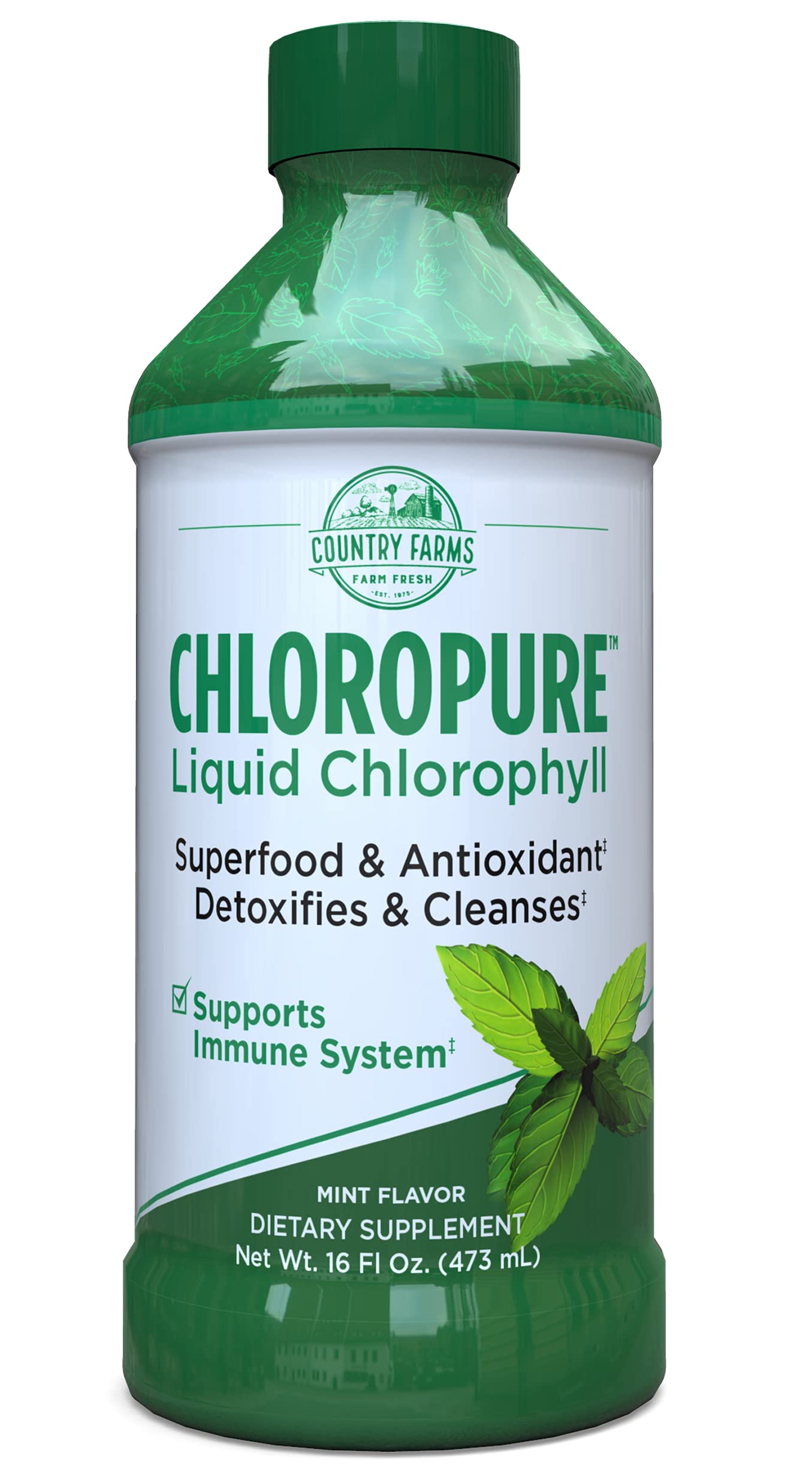 Foto 1 | Suplemento Country Farms Chloropure Chlorofila Líquida 473ml - Venta Internacional.