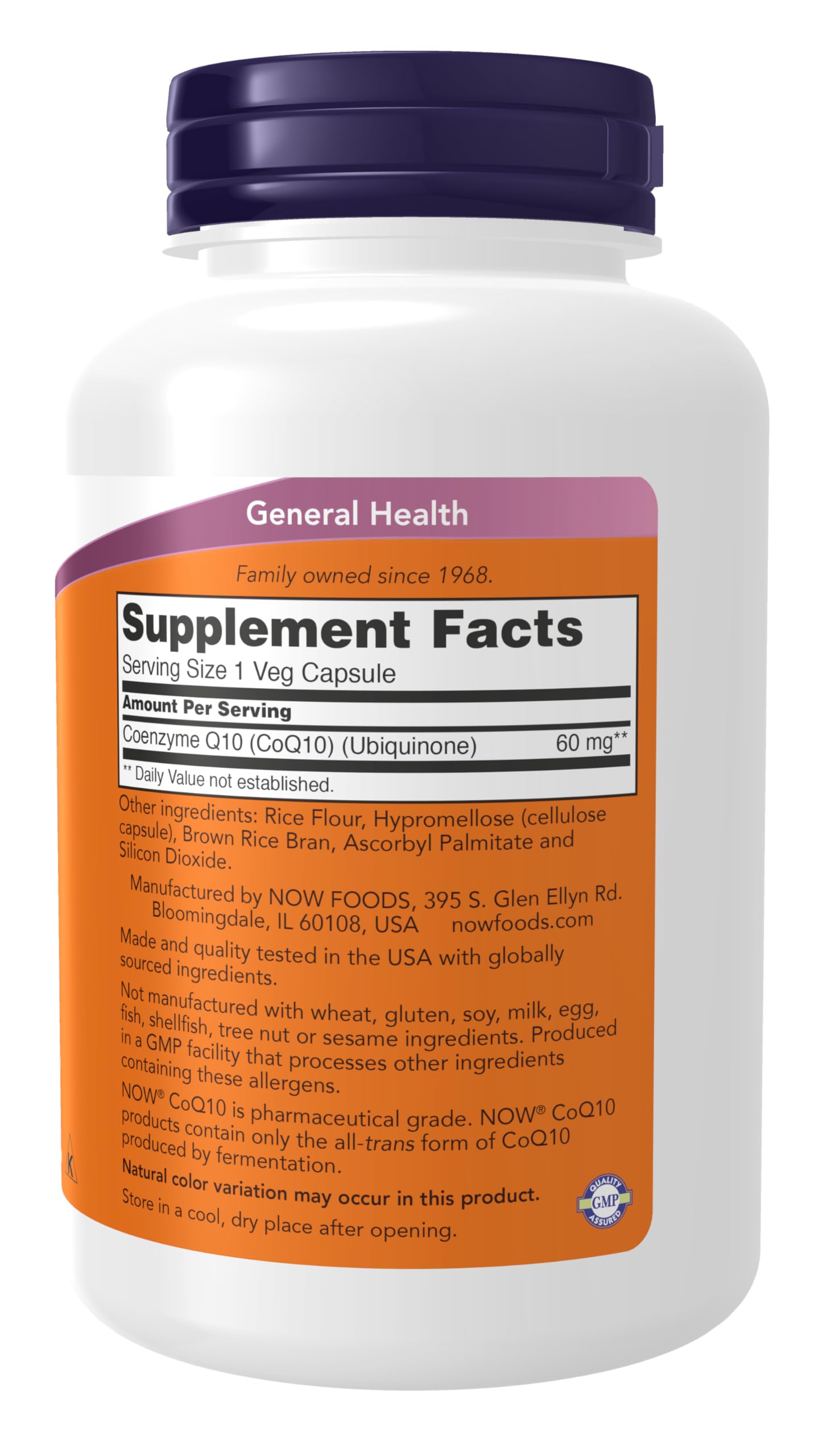 Foto 2 | Suplementos Now Foods Coq10  60 Mg  Grado Farmacéutico  180 Cápsulas - Venta Internacional.