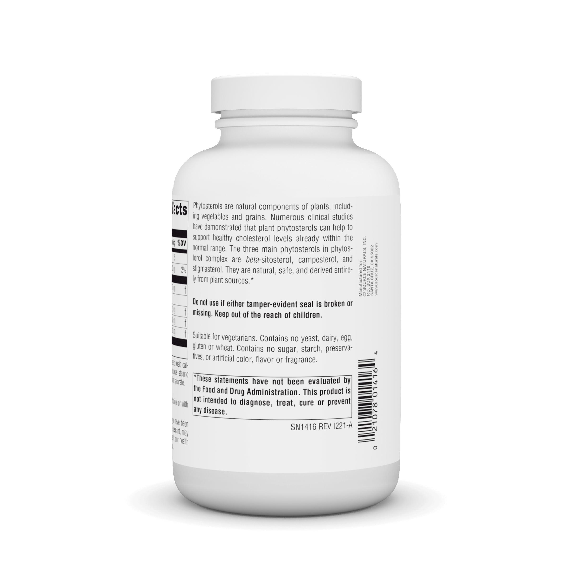 Foto 4 pulgar | Supplement Source Naturals Mega Strength Beta Sitosterol - Venta Internacional.