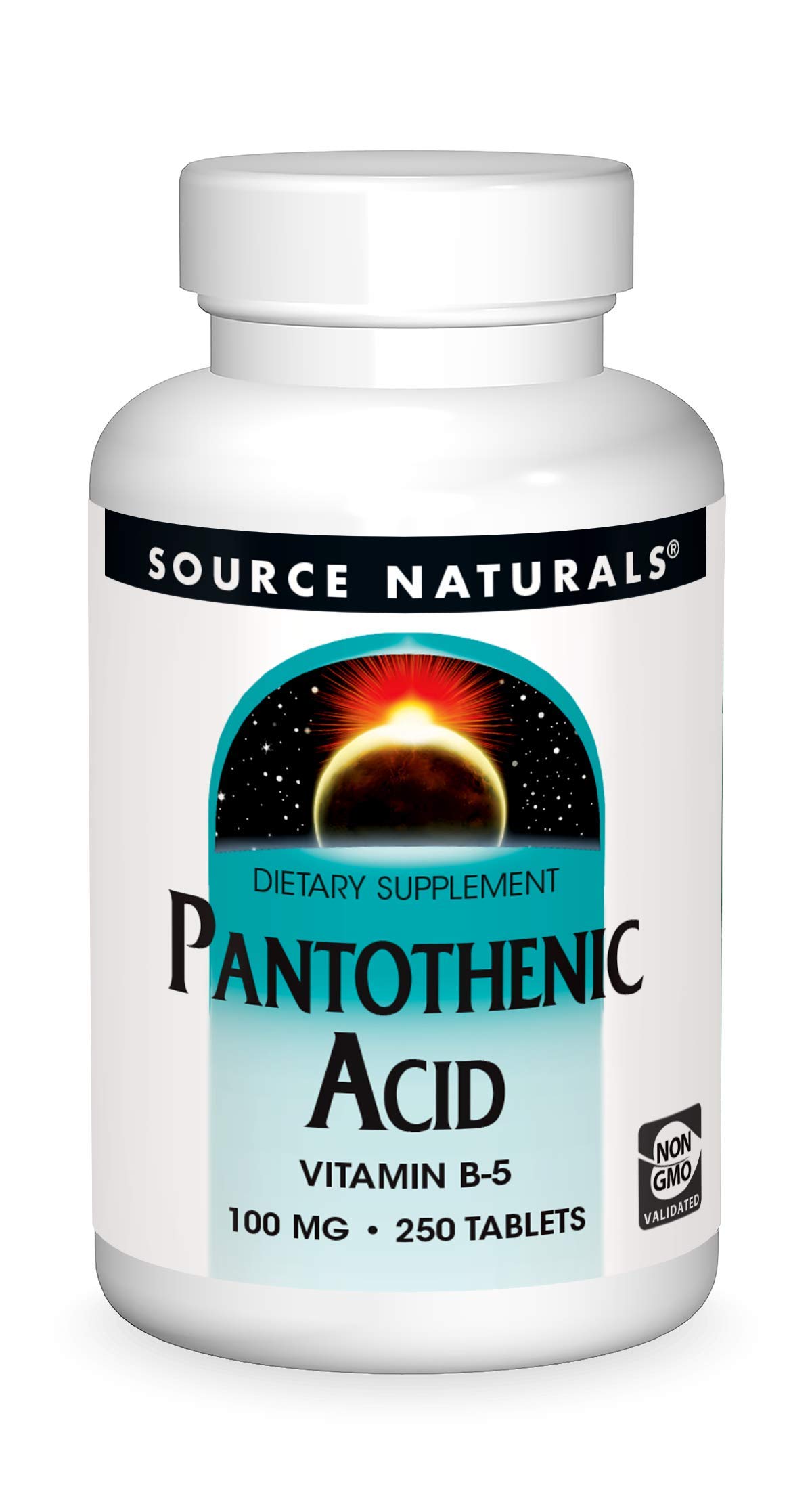 Foto 2 pulgar | Supplement Source Naturals Ácido Pantoténico 100 Mg B-5 250 Comprimidos - Venta Internacional.