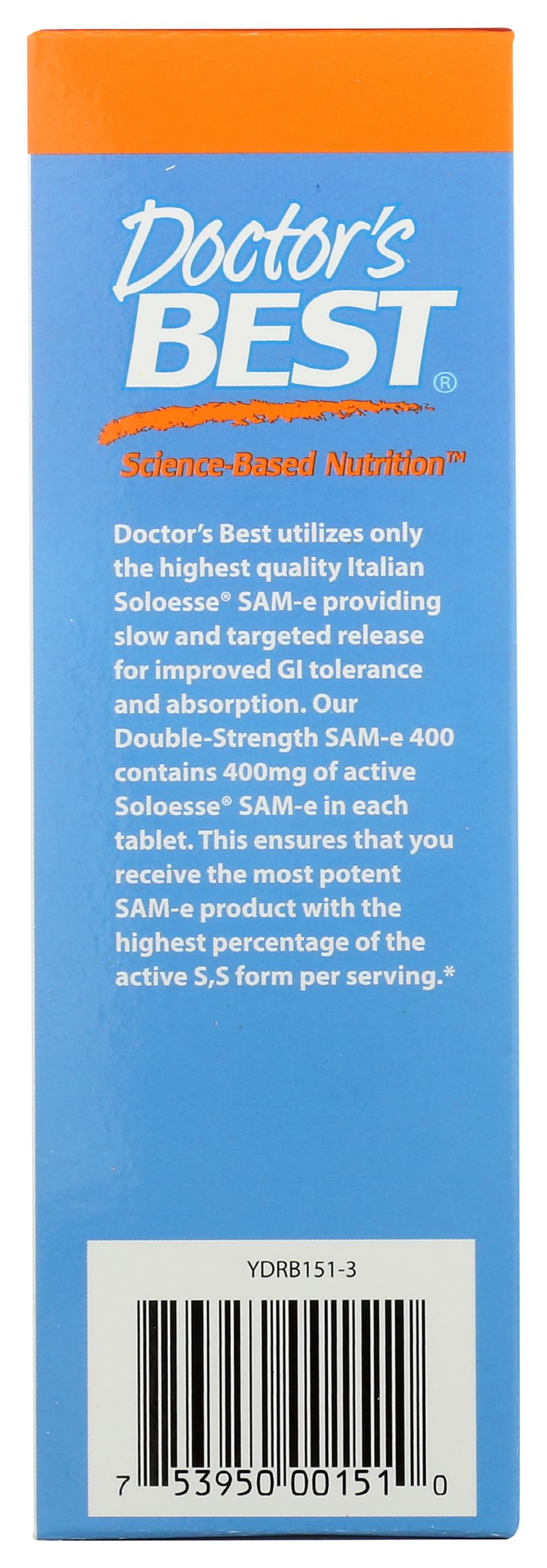 Foto 7 pulgar | Suplemento Doctor's Best Sam-e 400 Mg 30 Comprimidos - Venta Internacional.