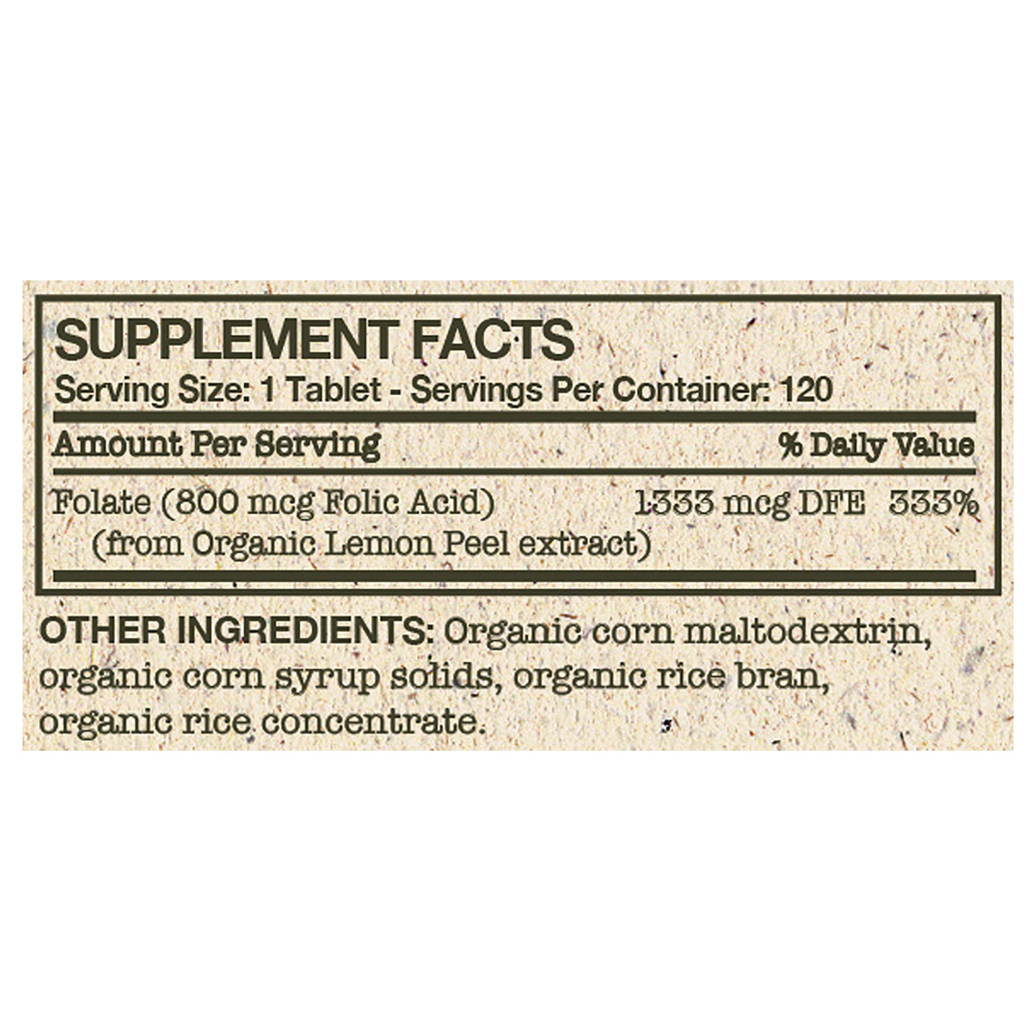 Foto 8 pulgar | Suplemento Futurebiotics De Ácido Fólico 800 Mcg 120 Comprimidos - Venta Internacional.