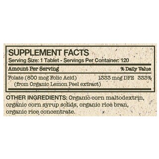 Foto 7 | Suplemento Futurebiotics De Ácido Fólico 800 Mcg 120 Comprimidos - Venta Internacional.