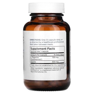Foto 2 | Suplemento De L-teanina Para El Mantenimiento Metabólico 100 Mg 60 Cápsulas - Venta Internacional.
