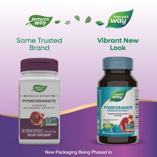 Foto 2 | Suplemento De Extracto De Granada De Nature's Way 350 Mg 60 Cápsulas - Venta Internacional.