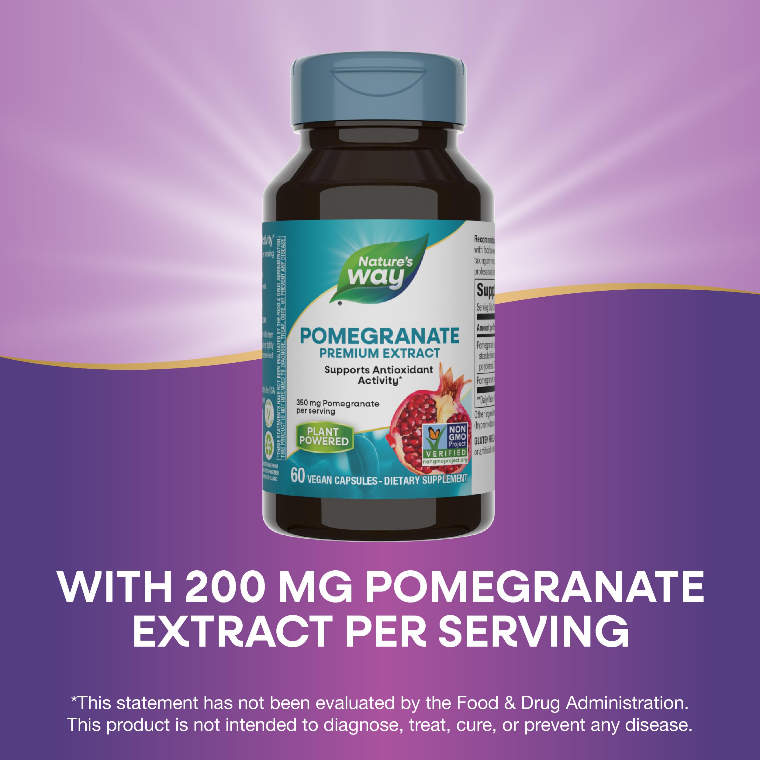 Foto 5 pulgar | Suplemento De Extracto De Granada De Nature's Way 350 Mg 60 Cápsulas - Venta Internacional.