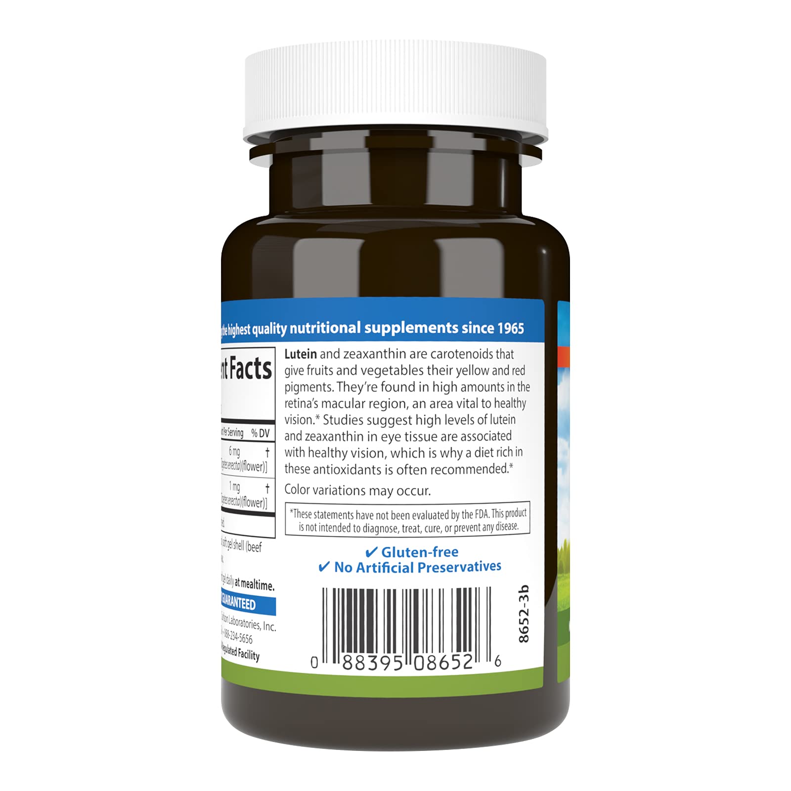 Foto 4 pulgar | Suplementos Carlson Lutein 6 Mg Healthy Vision 180 Cápsulas Blandas - Venta Internacional.