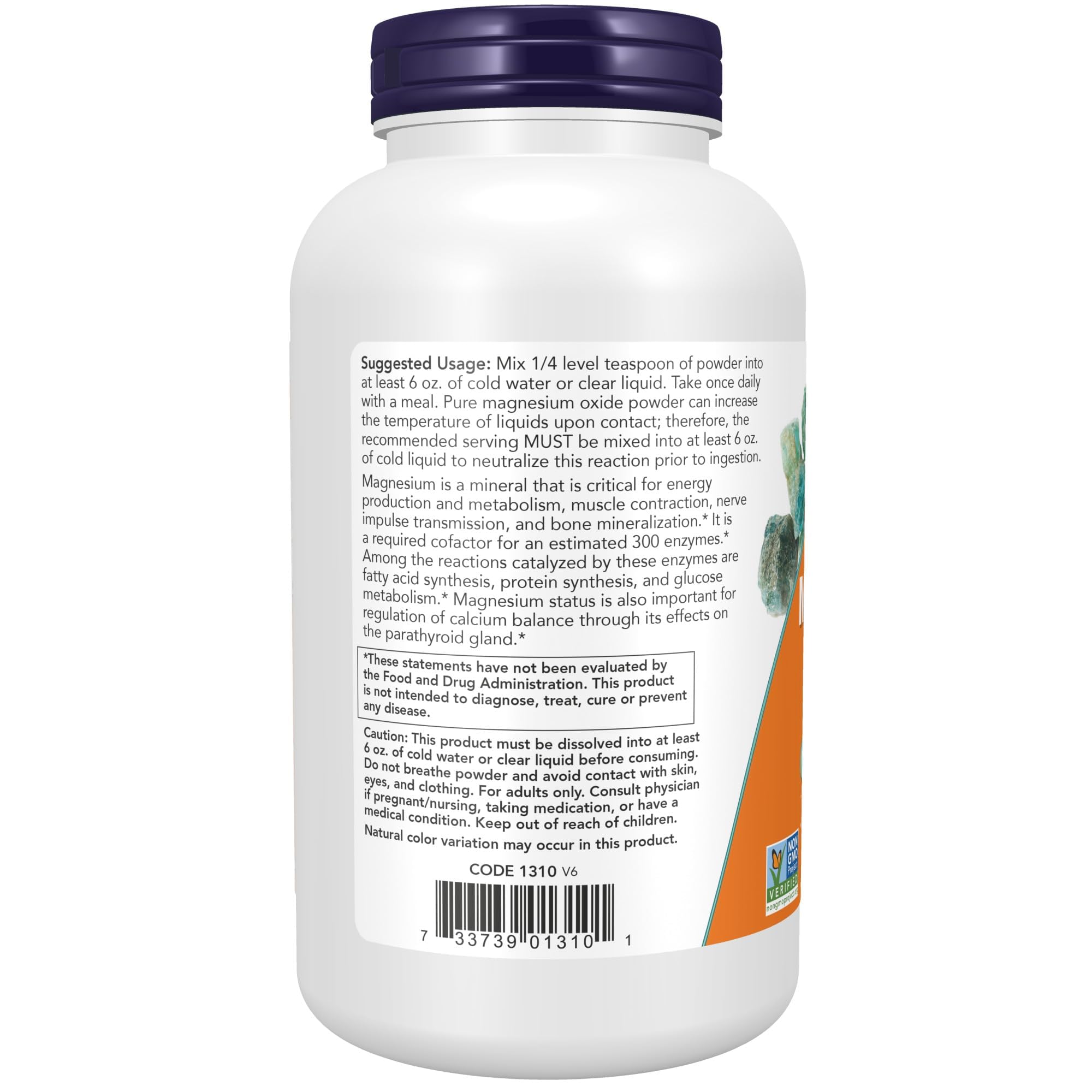 Foto 4 pulgar | Supplement Now Foods  Óxido De Magnesio  240 Ml  Función Enzimática - Venta Internacional.