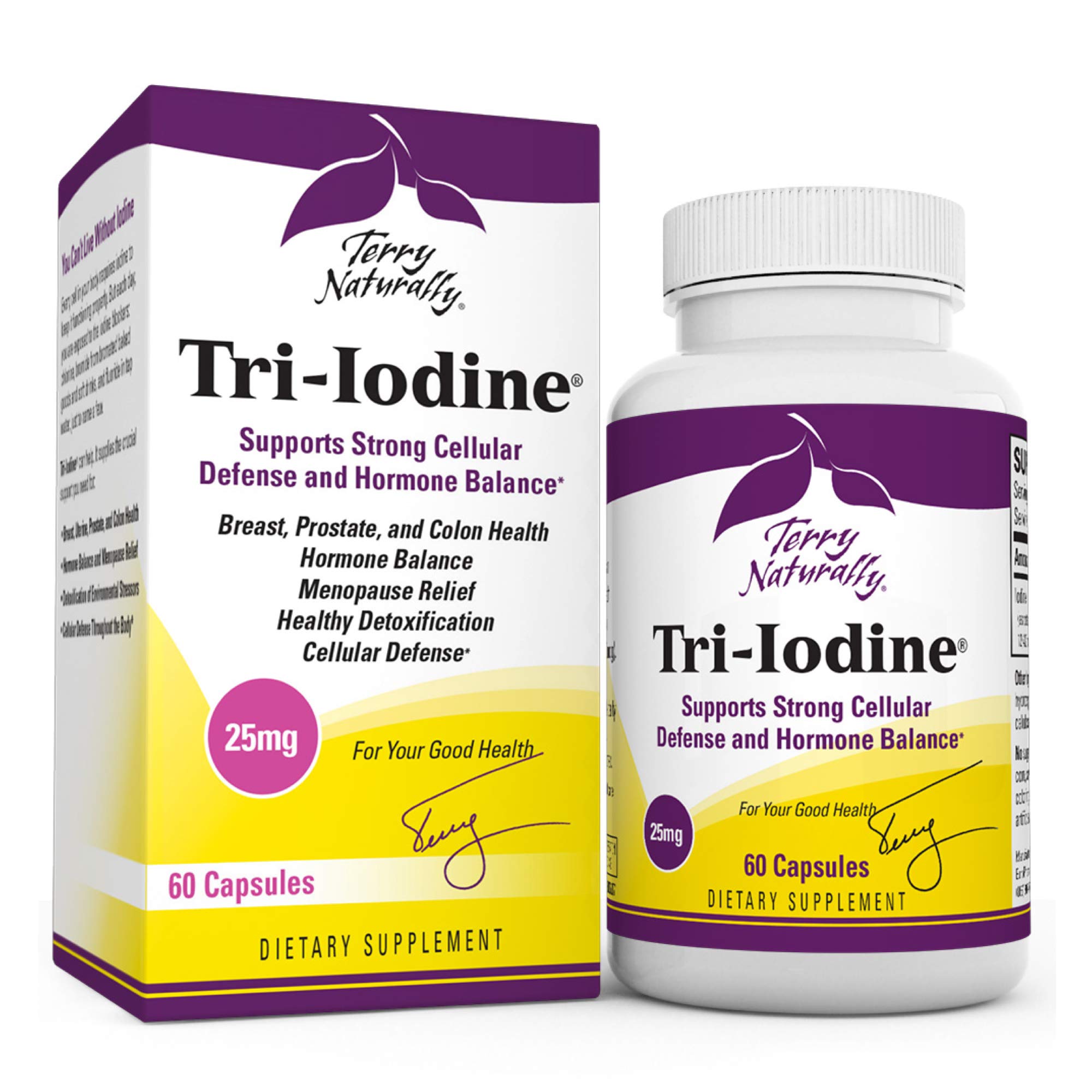 Foto 2 pulgar | Suplemento Dietético Terry Naturally Tri-iodine 25 Mg 60 Cápsulas - Venta Internacional.