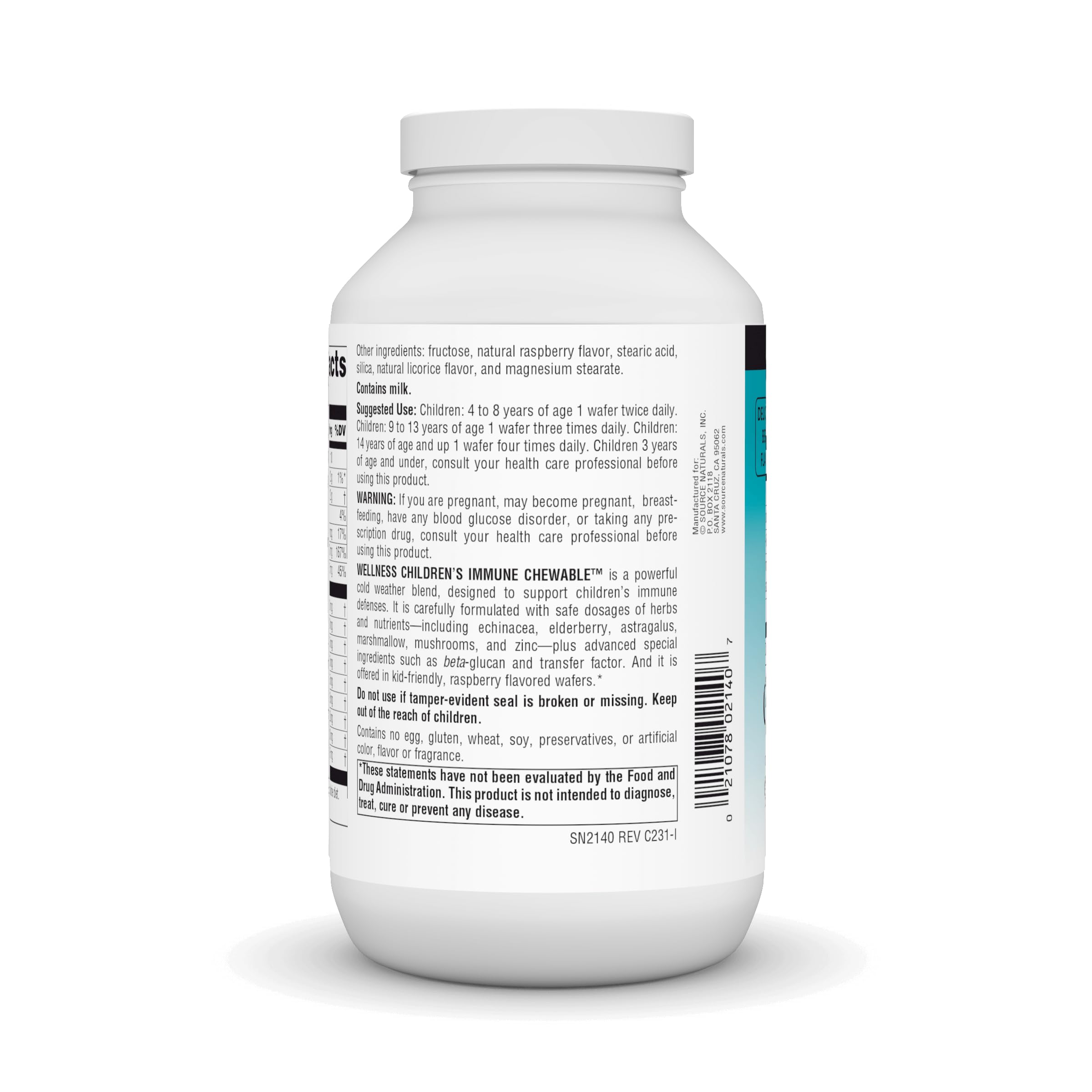 Foto 4 pulgar | Obleas Supplement Source Naturals Wellness Children's Immune 120 - Venta Internacional.