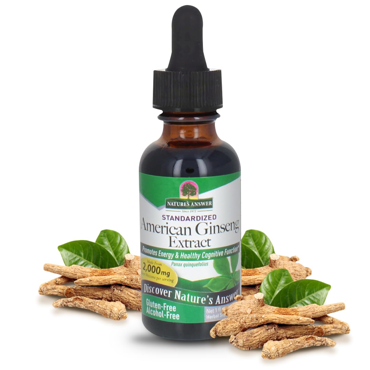 Foto 2 pulgar | Suplemento Nature's Answer Con Raíz Americana De Ginseng  30 Ml - Venta Internacional.