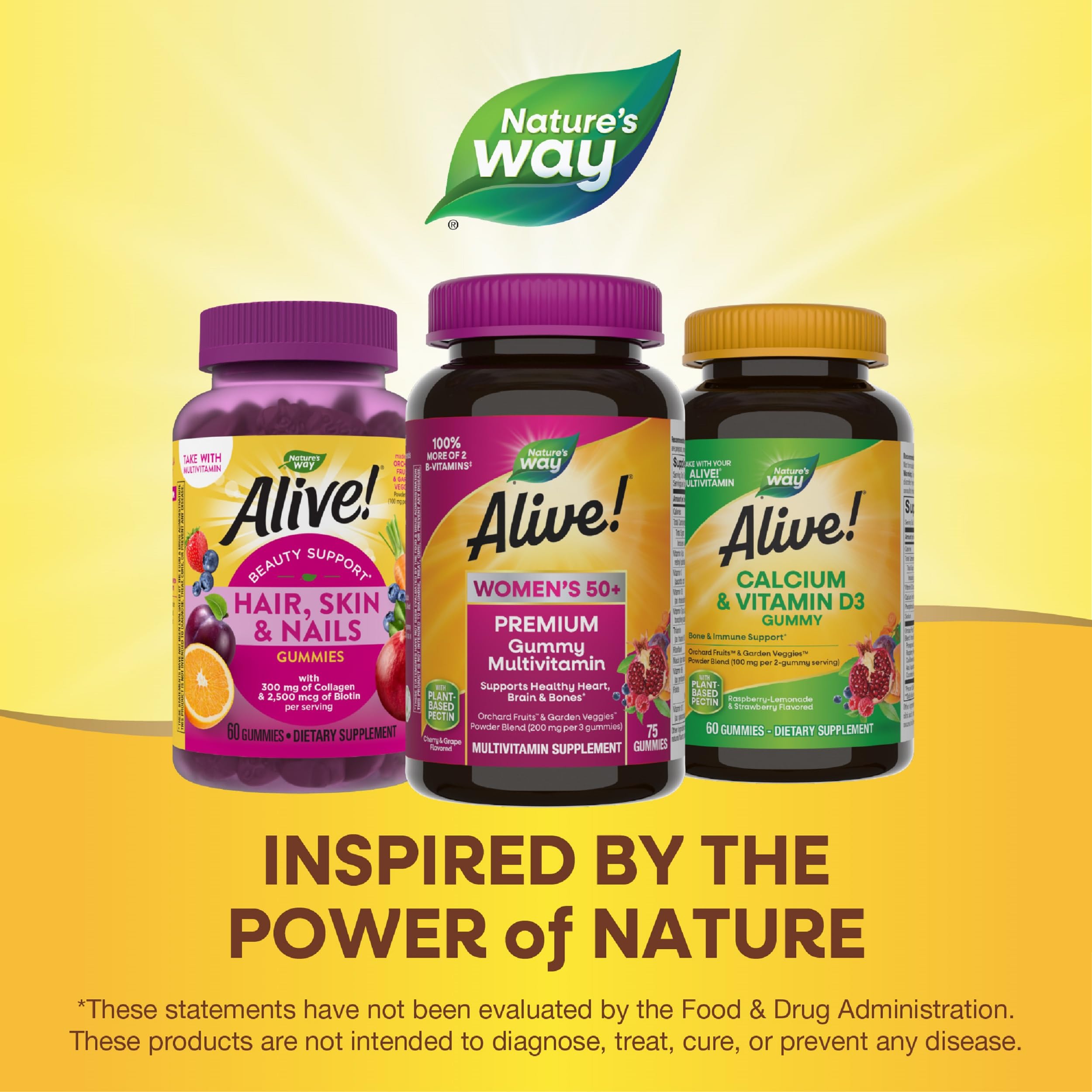 Foto 8 pulgar | ¡multivitamínico Nature's Way Alive! Gomitas Para Mujeres Mayores De 50 Años  75 Unidades - Venta Internacional.