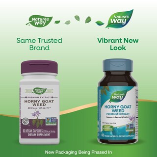 Foto 3 | Suplemento De Extracto Premium De Hierba De Cabra En Celo De Nature's Way 60 Cápsulas - Venta Internacional.