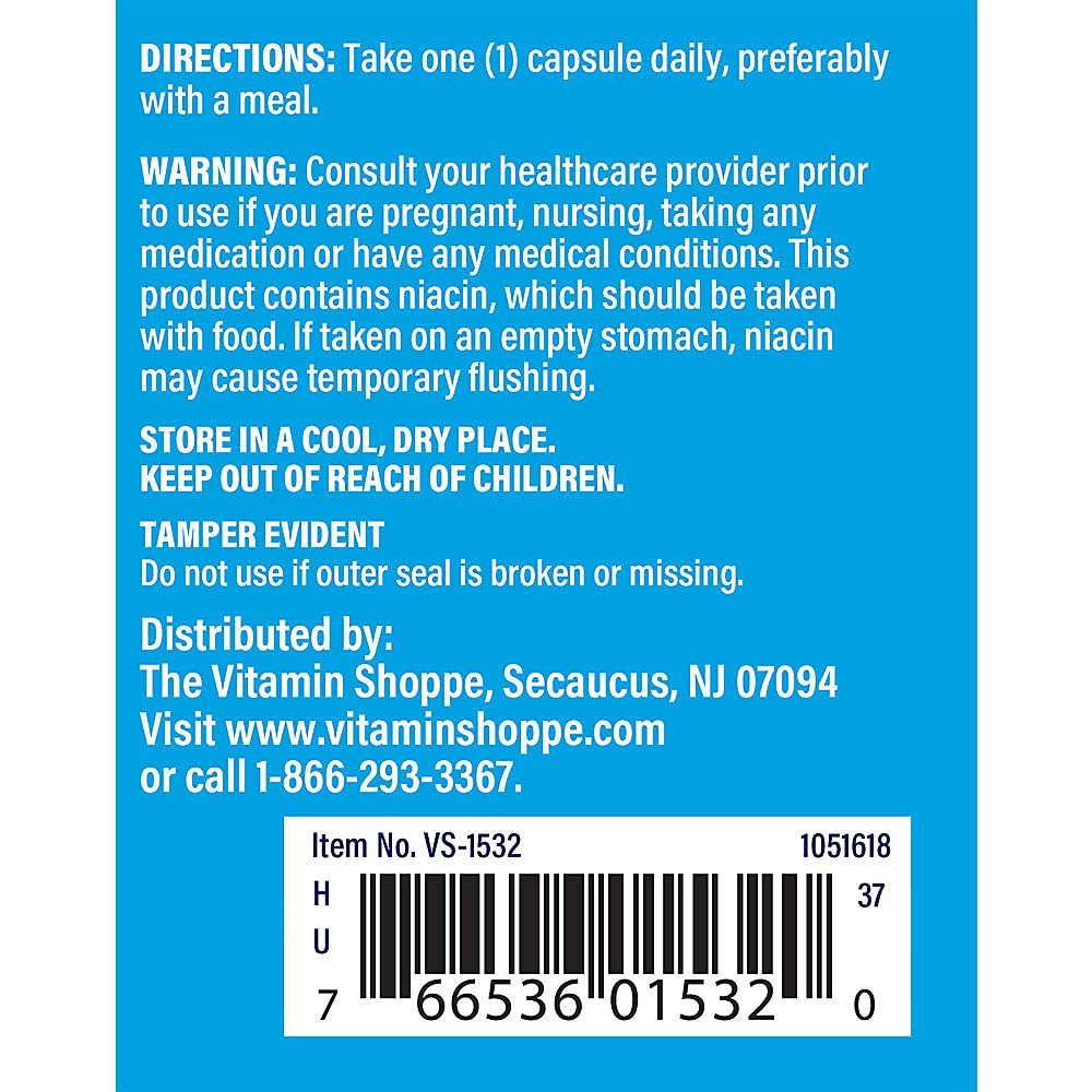 Foto 4 | Suplemento The Vitamin Shoppe Niacinamida 500 Mg 100 Cápsulas - Venta Internacional.