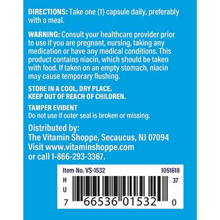 Foto 4 | Suplemento The Vitamin Shoppe Niacinamida 500 Mg 100 Cápsulas - Venta Internacional.