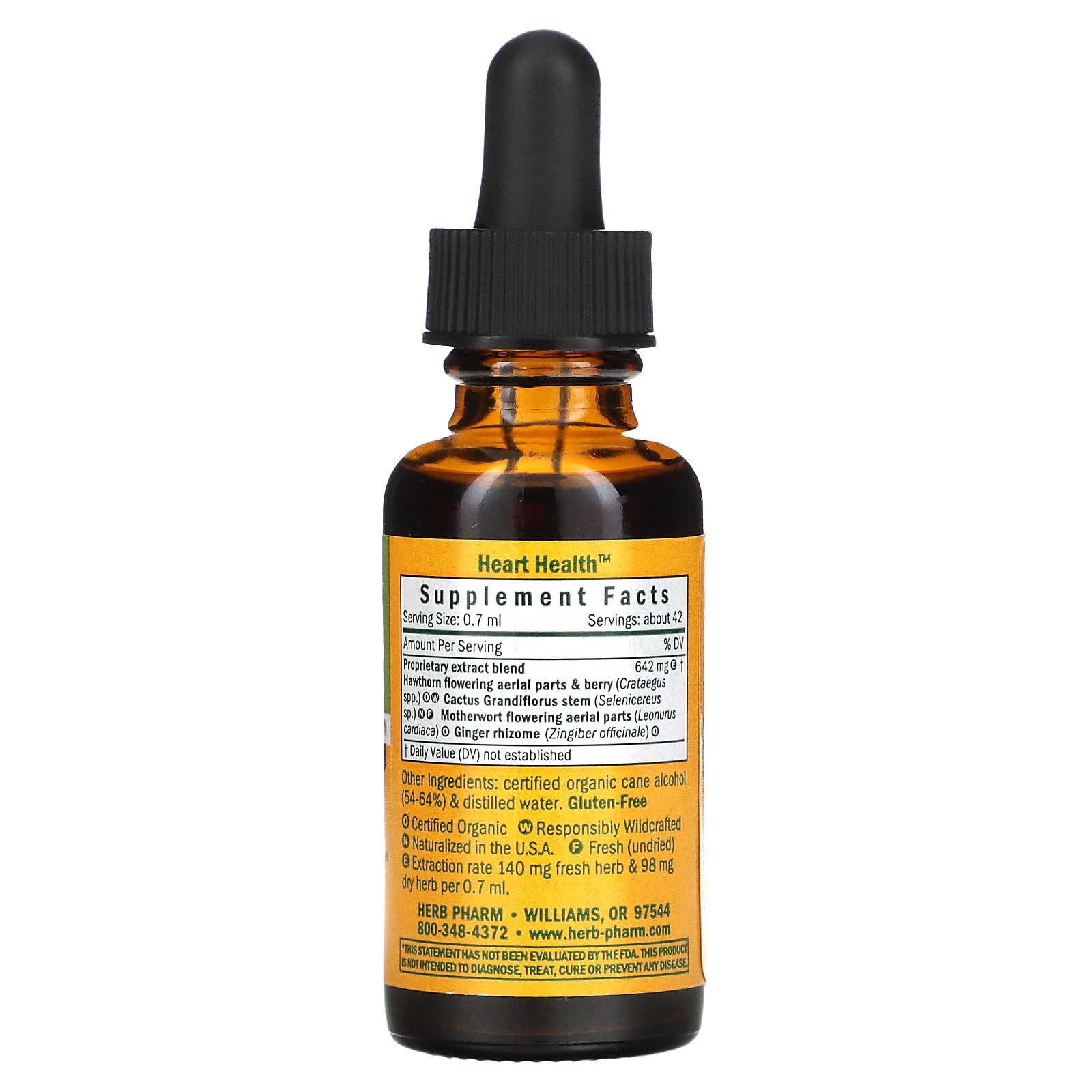 Foto 3 pulgar | Suplemento Herb Pharm Heart Health Con Espino Blanco 30 Ml - Venta Internacional.