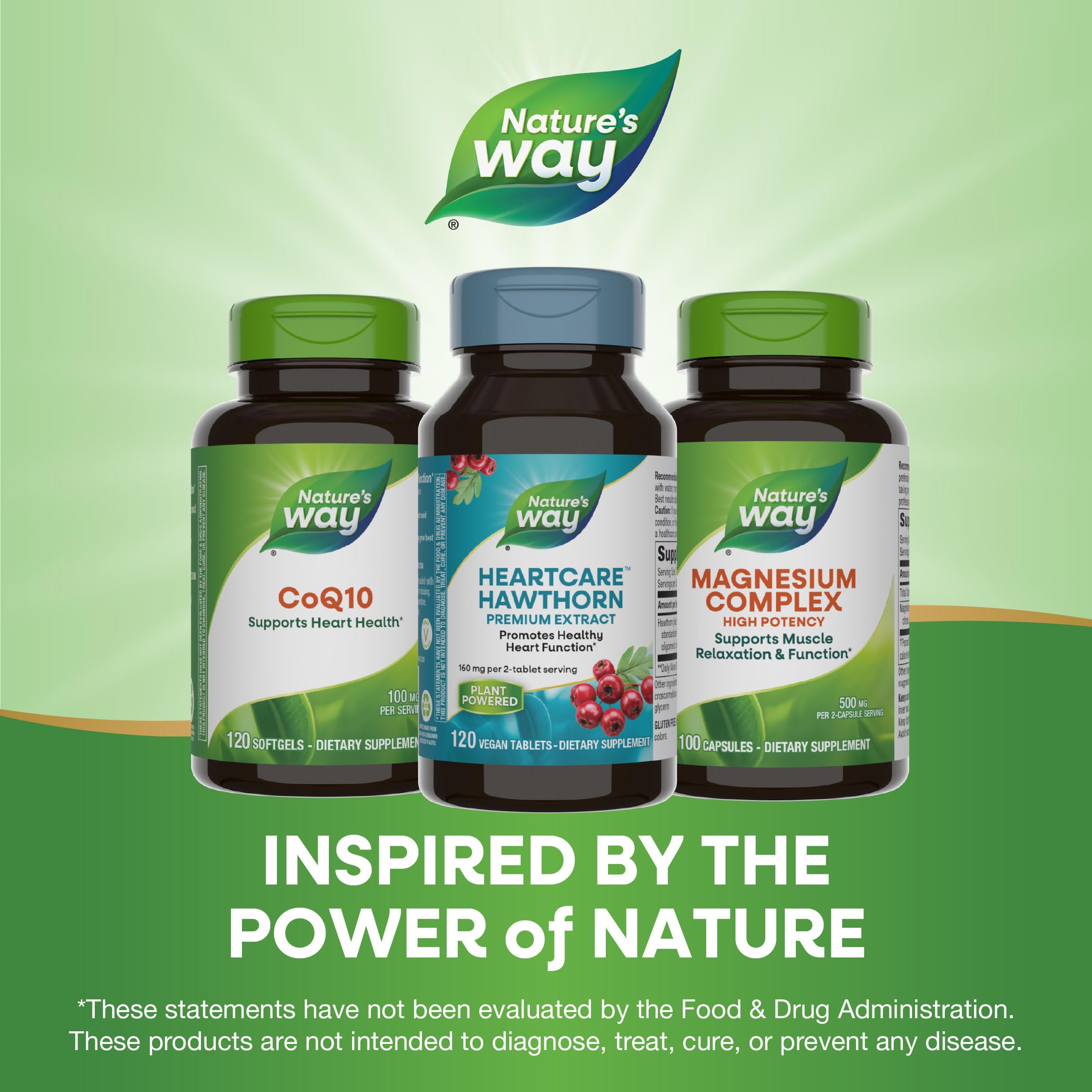 Foto 8 pulgar | Suplemento Nature's Way Heart Care Con Extracto De Espino Blanco 120 Comprimidos - Venta Internacional.