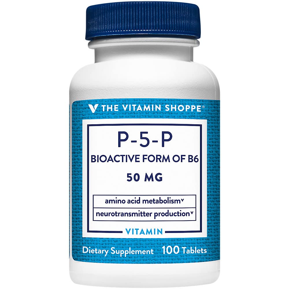 Foto 2 pulgar | Suplemento The Vitamin Shoppe P-5-p (piridoxal-5-fosfato) 50 Mg 100 Comprimidos - Venta Internacional.