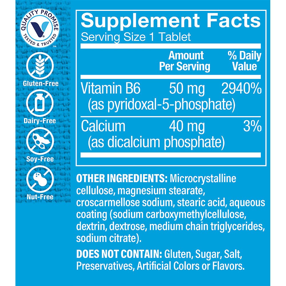 Foto 4 pulgar | Suplemento The Vitamin Shoppe P-5-p (piridoxal-5-fosfato) 50 Mg 100 Comprimidos - Venta Internacional.