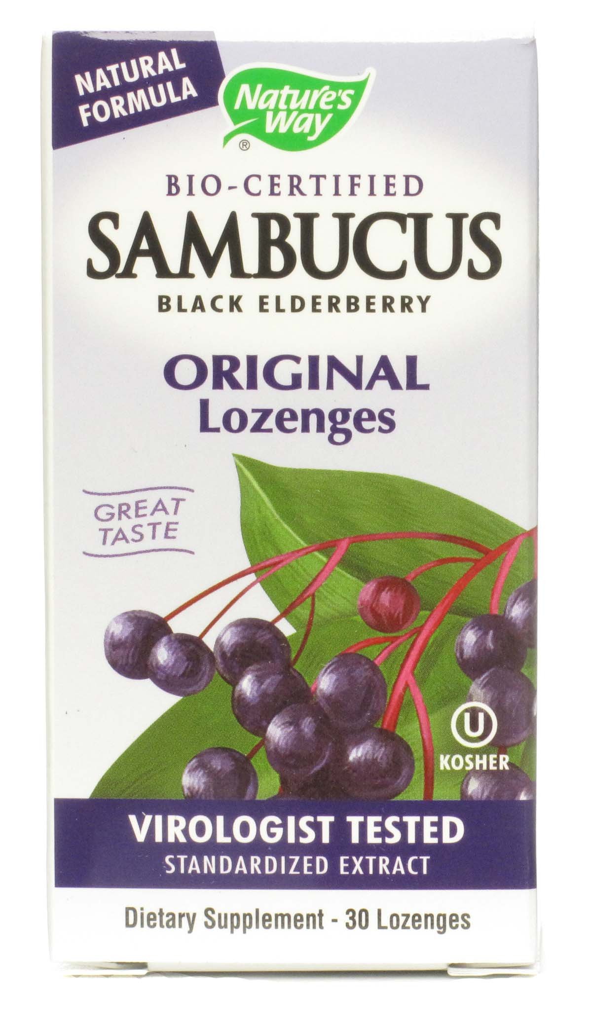 Foto 2 pulgar | Pastillas De Saúco Nature's Way Sambucus Con Vitamina C  30 Unidades - Venta Internacional.