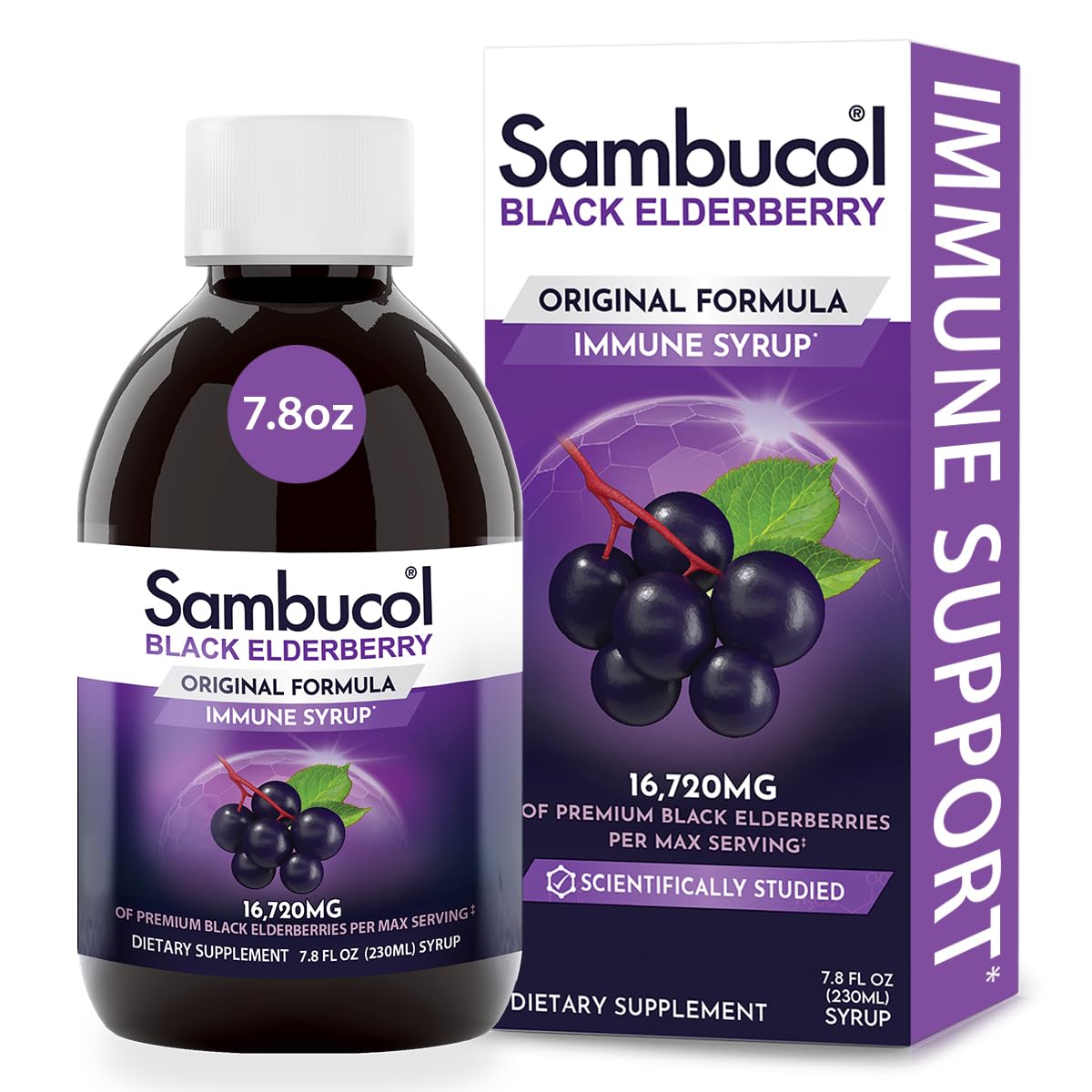 Foto 2 pulgar | Sirope Sambucol Black Elderberry Sambucus Para Adultos 230 Ml - Venta Internacional.