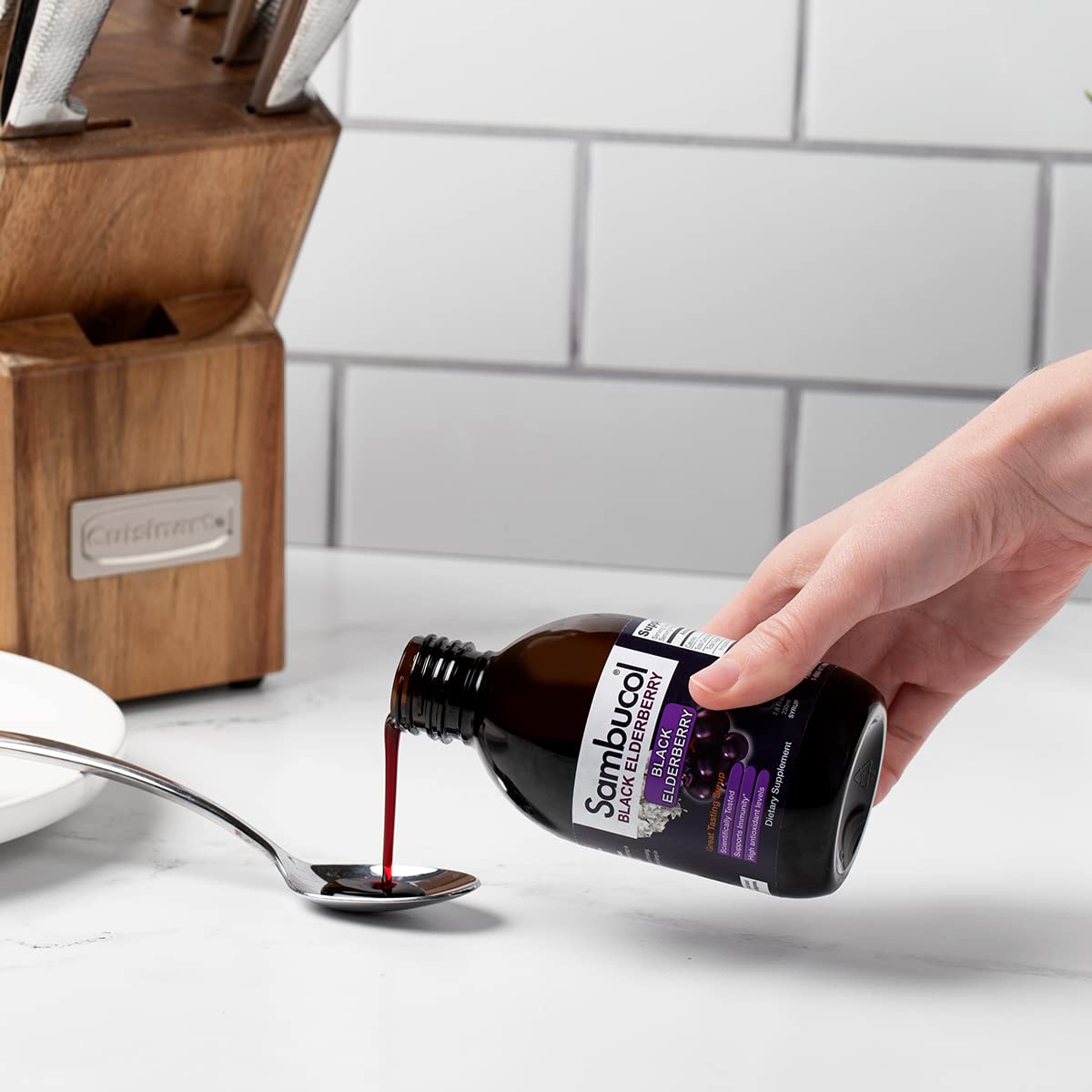 Foto 8 pulgar | Sirope Sambucol Black Elderberry Sambucus Para Adultos 230 Ml - Venta Internacional.