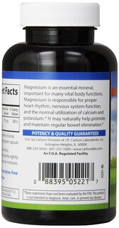 Foto 2 | Suplemento Carlson Magnesio 350 Mg Para El Músculo Cardíaco 90 Cápsulas - Venta Internacional.