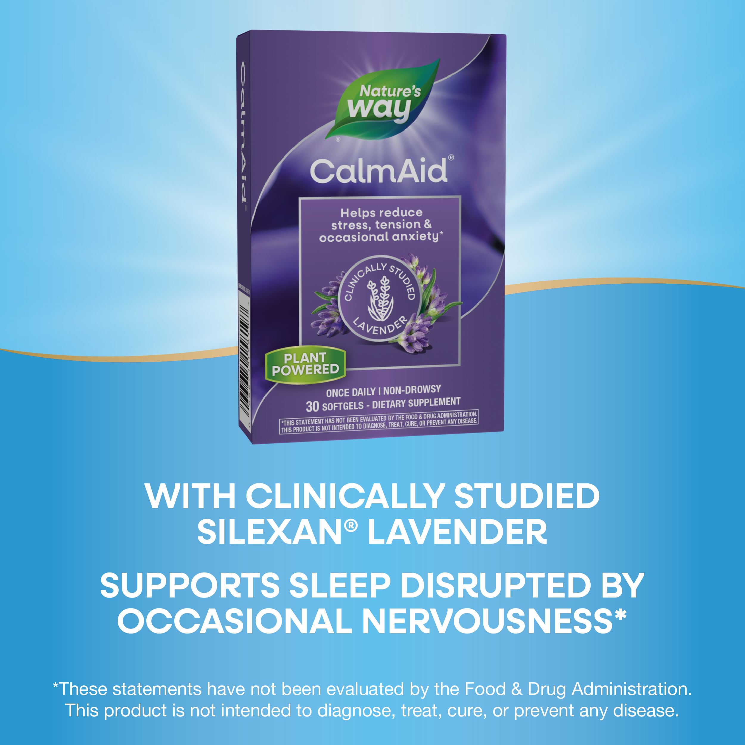 Foto 5 pulgar | Complementa Nature's Way Calmaid Con Aceite De Lavanda Silexan 30 Cápsulas Blandas - Venta Internacional.