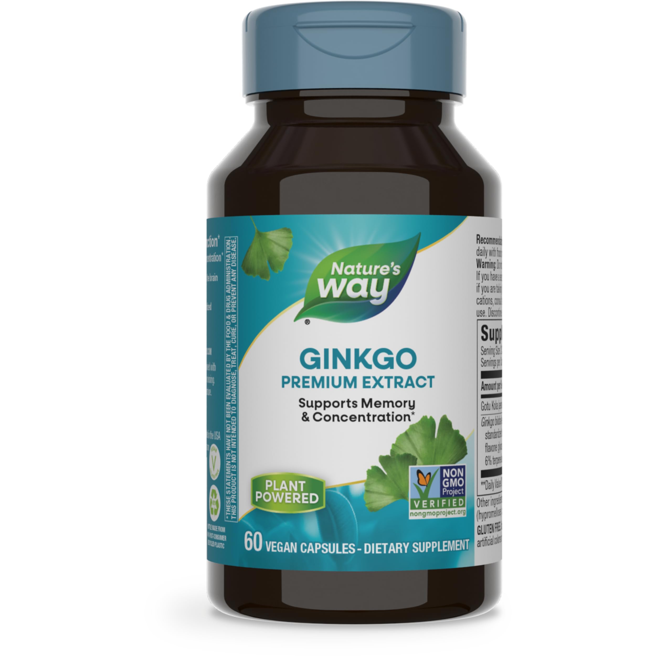 Foto 2 pulgar | Suplemento De Extracto Premium De Ginkgo De Nature's Way  60 Cápsulas - Venta Internacional.