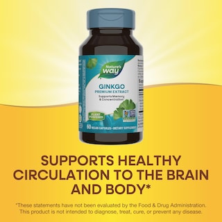 Foto 4 | Suplemento De Extracto Premium De Ginkgo De Nature's Way 60 Cápsulas - Venta Internacional.