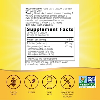 Foto 5 | Suplemento De Extracto Premium De Ginkgo De Nature's Way 60 Cápsulas - Venta Internacional.