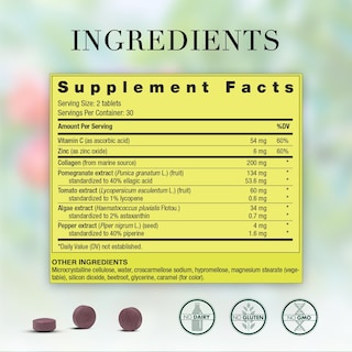 Foto 3 | Complementa Las Nuevas Tabletas De Relleno De Colágeno Nordic Con Vitamina C 60 Unidades - Venta Internacional.