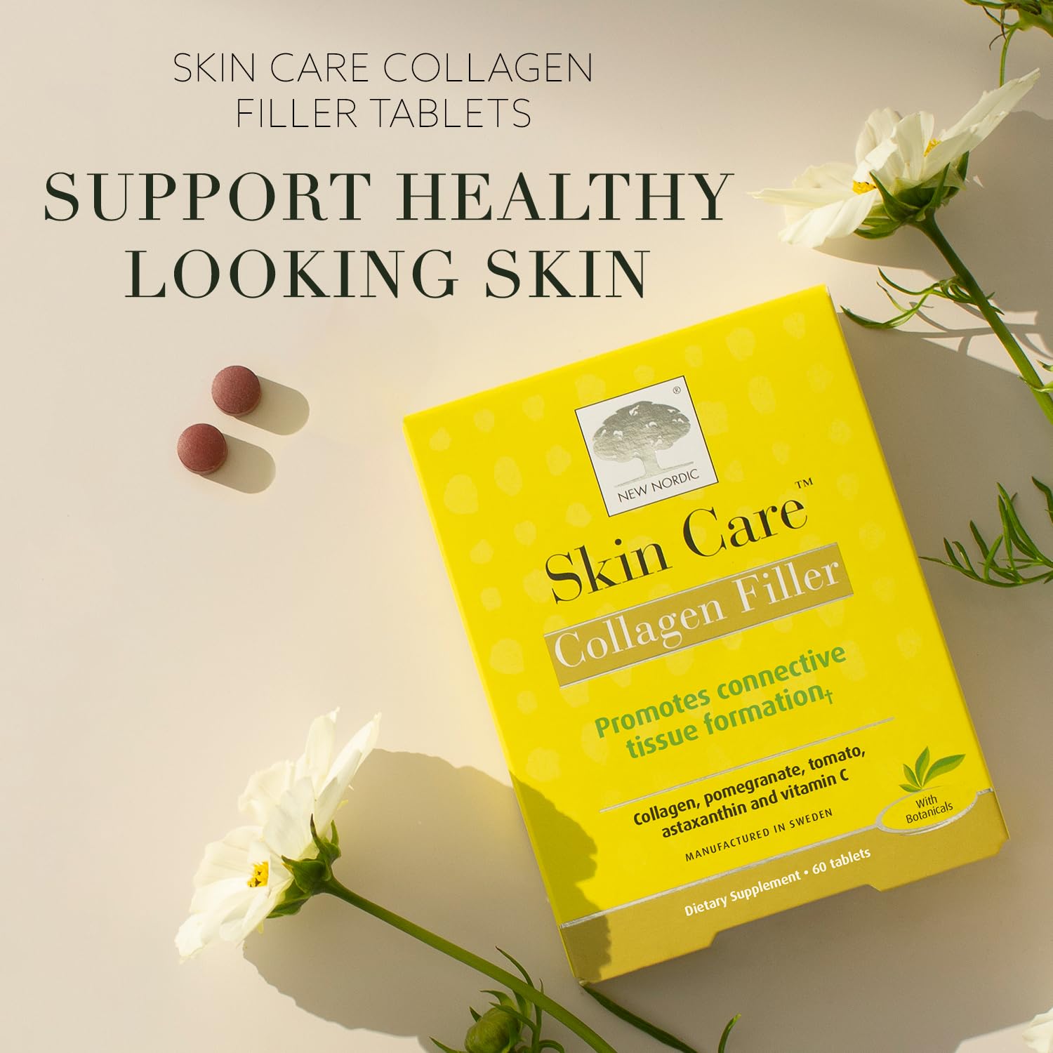 Foto 5 pulgar | Complementa Las Nuevas Tabletas De Relleno De Colágeno Nordic Con Vitamina C  60 Unidades - Venta Internacional.