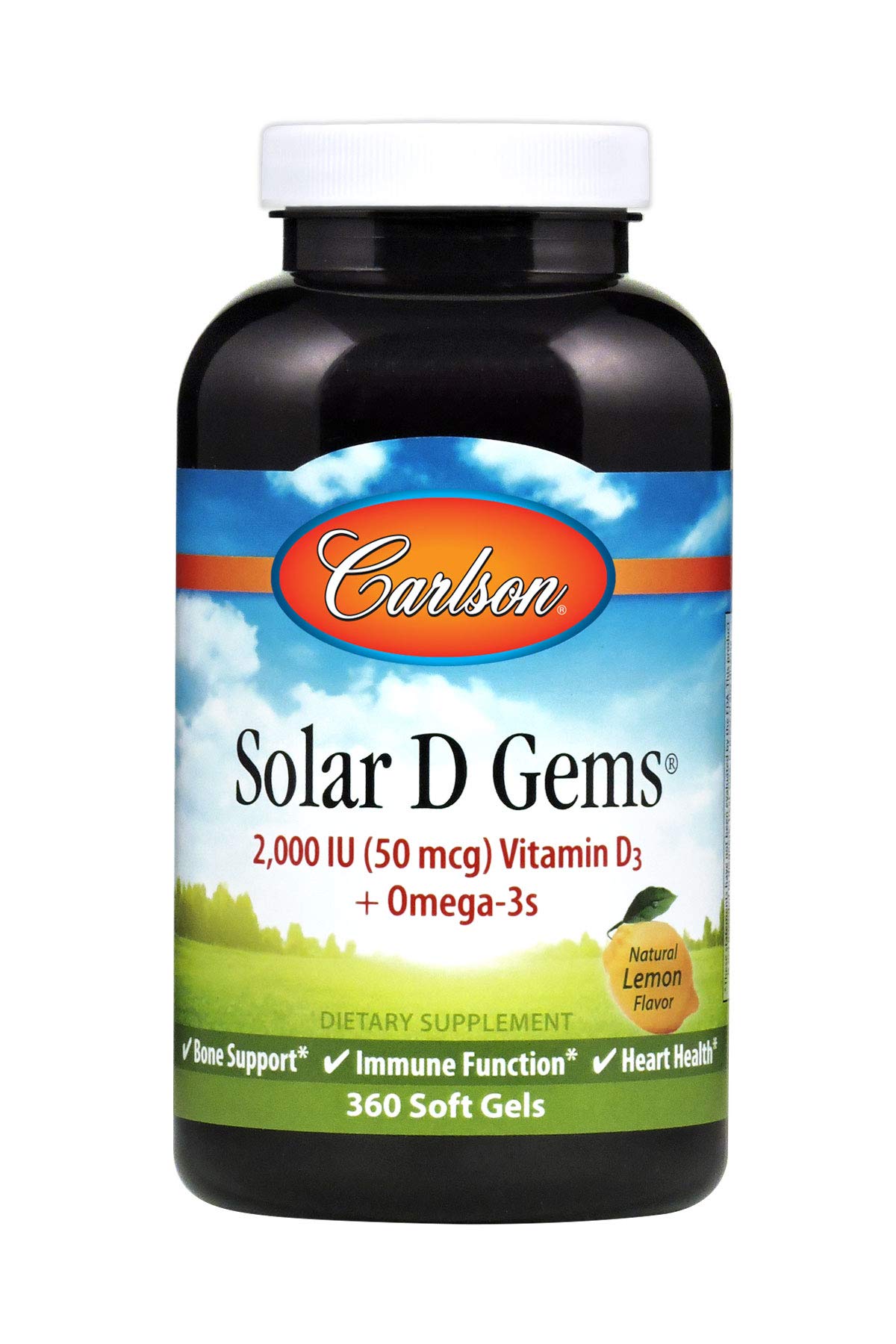 Foto 2 pulgar | Suplemento Carlson Solar D Gems Con Vitamina D3  2000 Ui  360 Cápsulas Blandas - Venta Internacional.